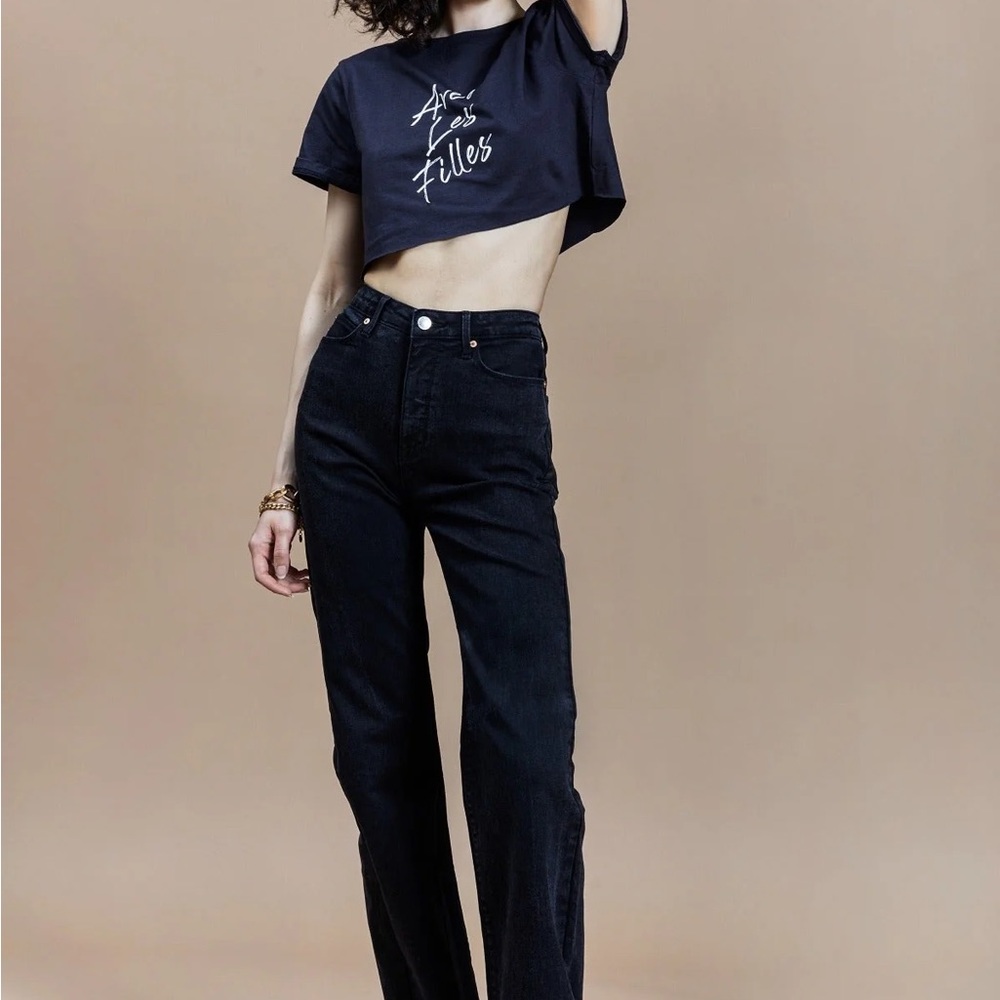 Anthropologie Avec Les Filles HighWaist Sculpted Flare ThunderWash Size 24 #150